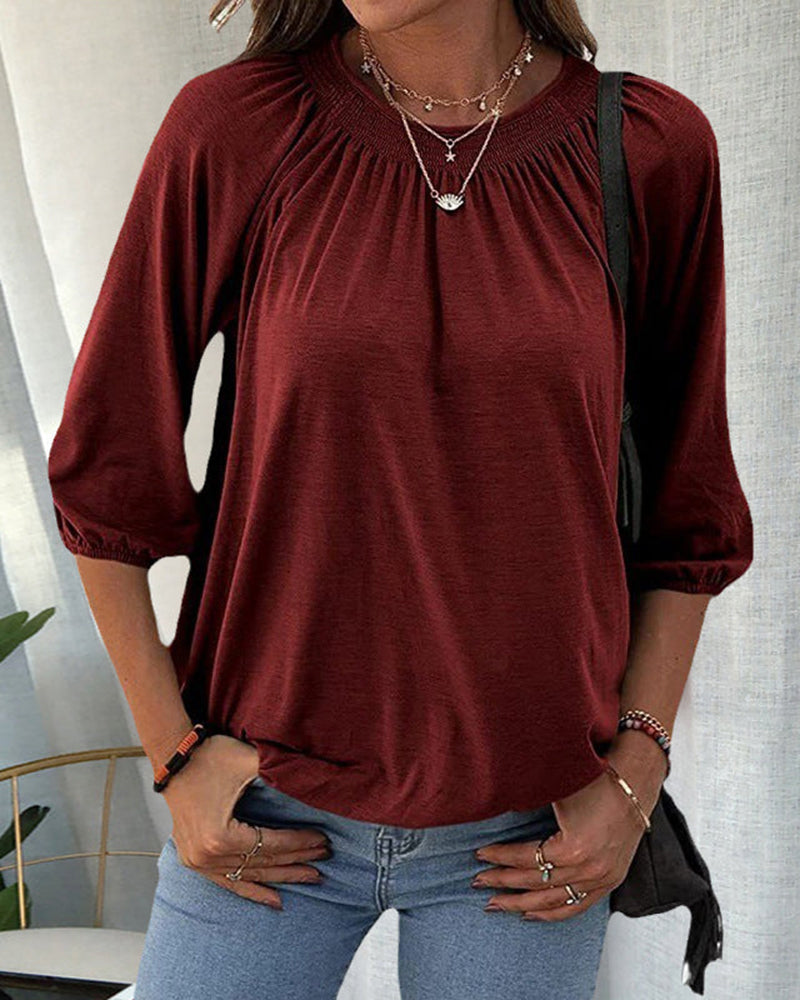 Kiara – T-shirt à col rond femme