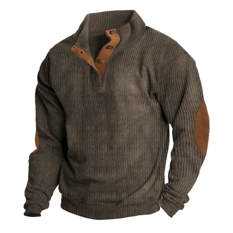 Henri – Pull homme automne hiver détails vintage