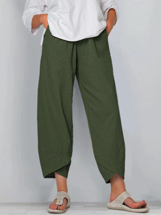 Nathalie – Pantalon légèrement raccourci femme