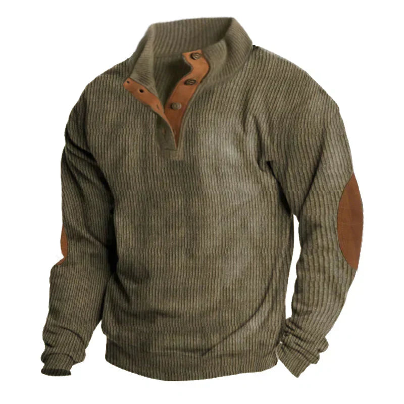 Henri – Pull homme automne hiver détails vintage