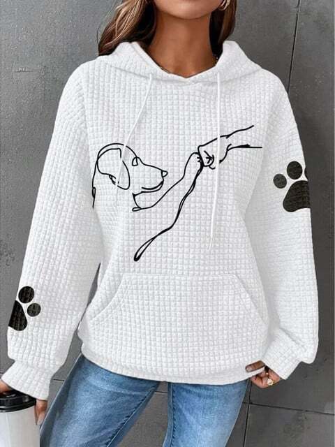 Camille – Sweat à capuche femme imprimé