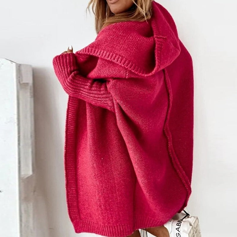Soline – Gilet femme long à capuche