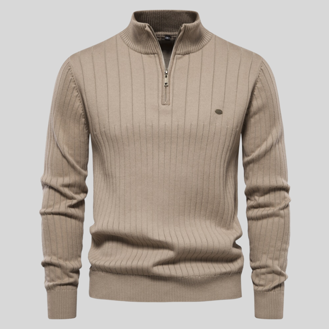 Sébastien - Pull à col zippé homme