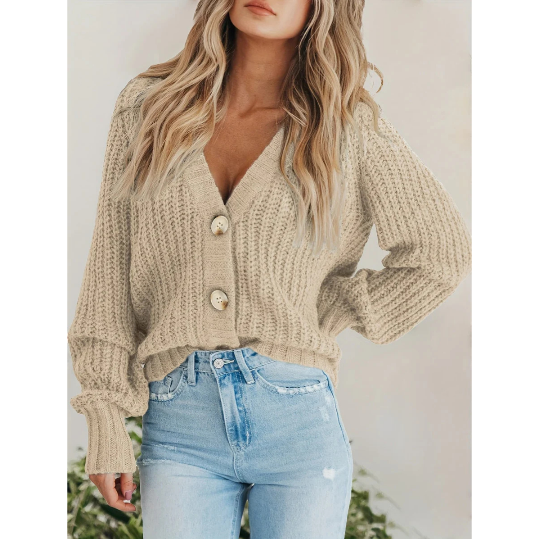 Léa – Gilet femme boutonné