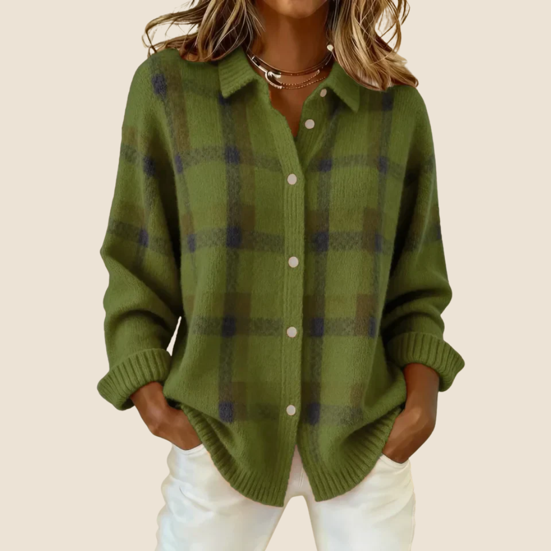 Rosalie – Veste à carreaux rétro femme