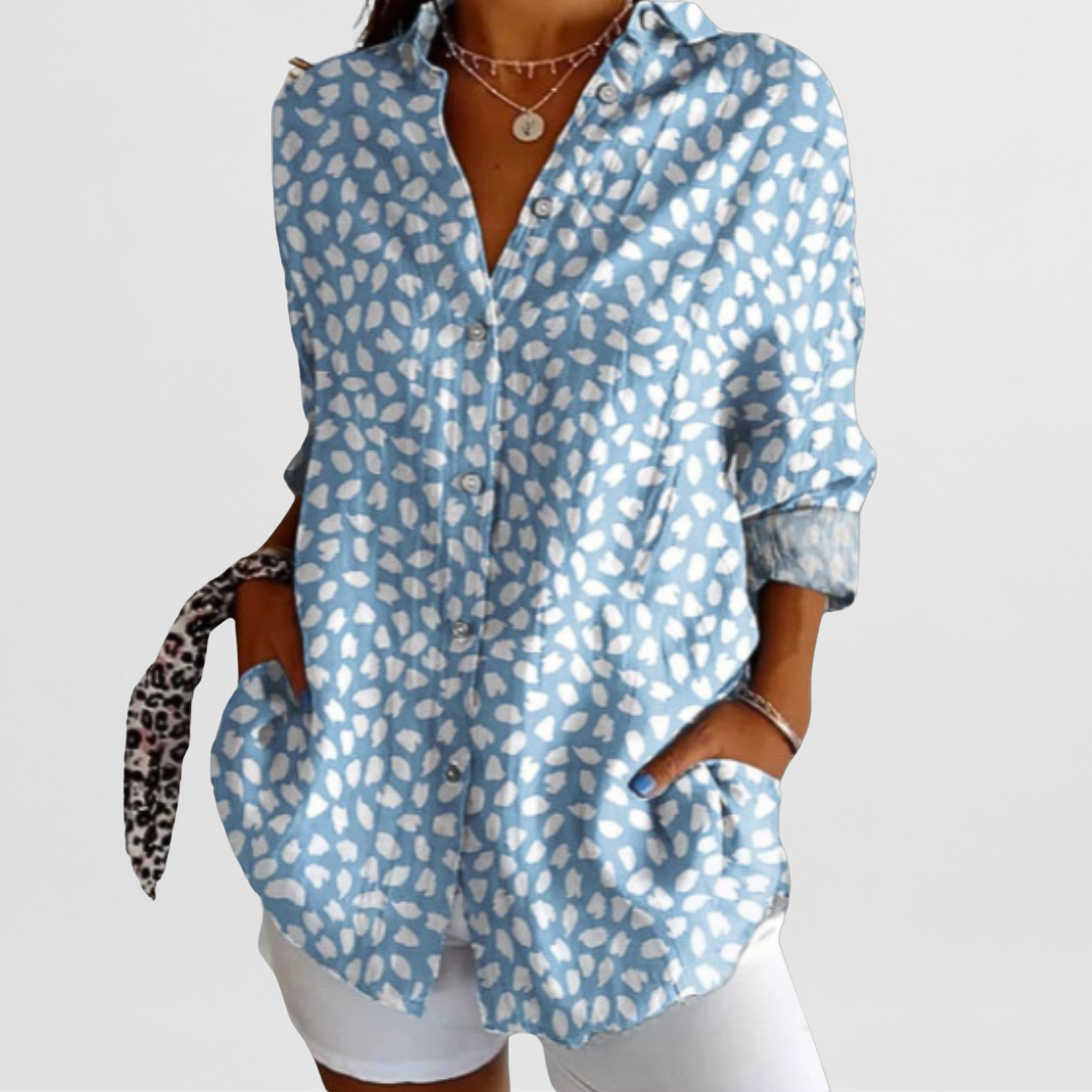 Lucienne – Blouse vintage fleurie d'été femme
