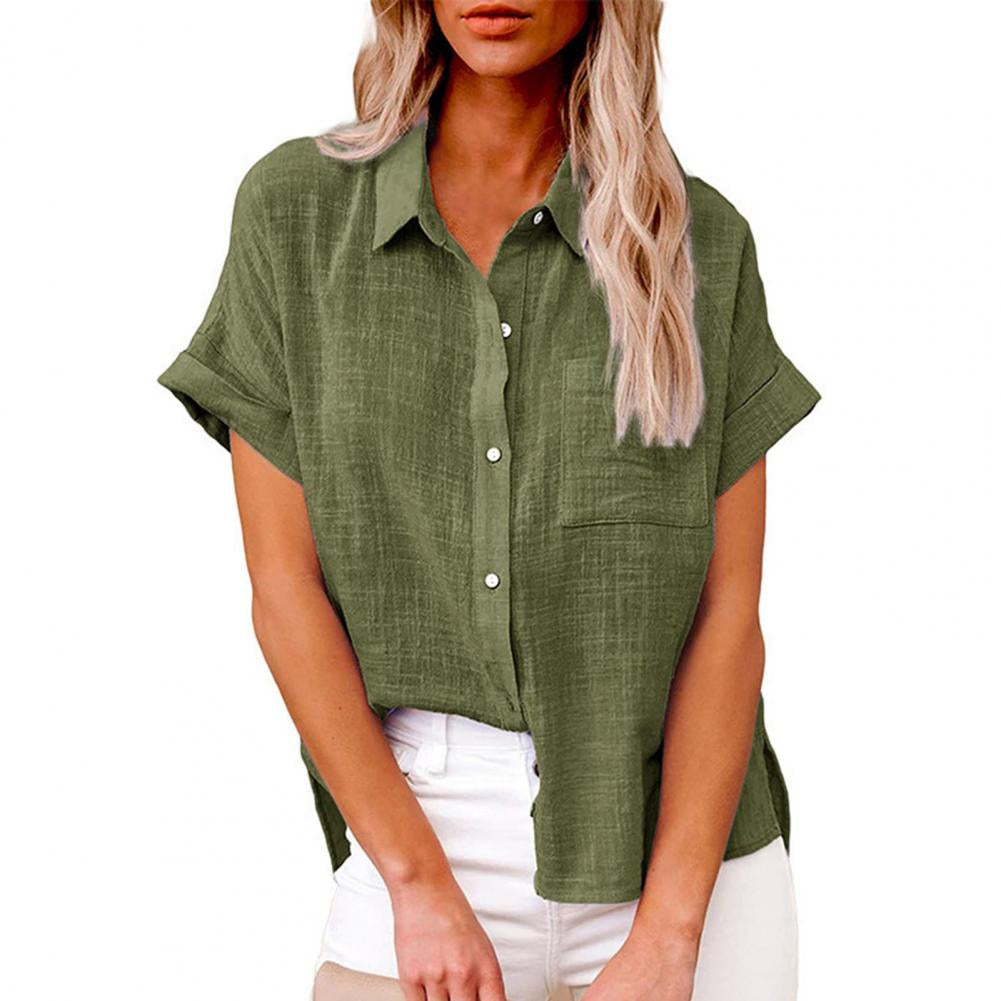 Blouse d’été en lin à coupe décontractée – légèreté, élégance et confort naturel