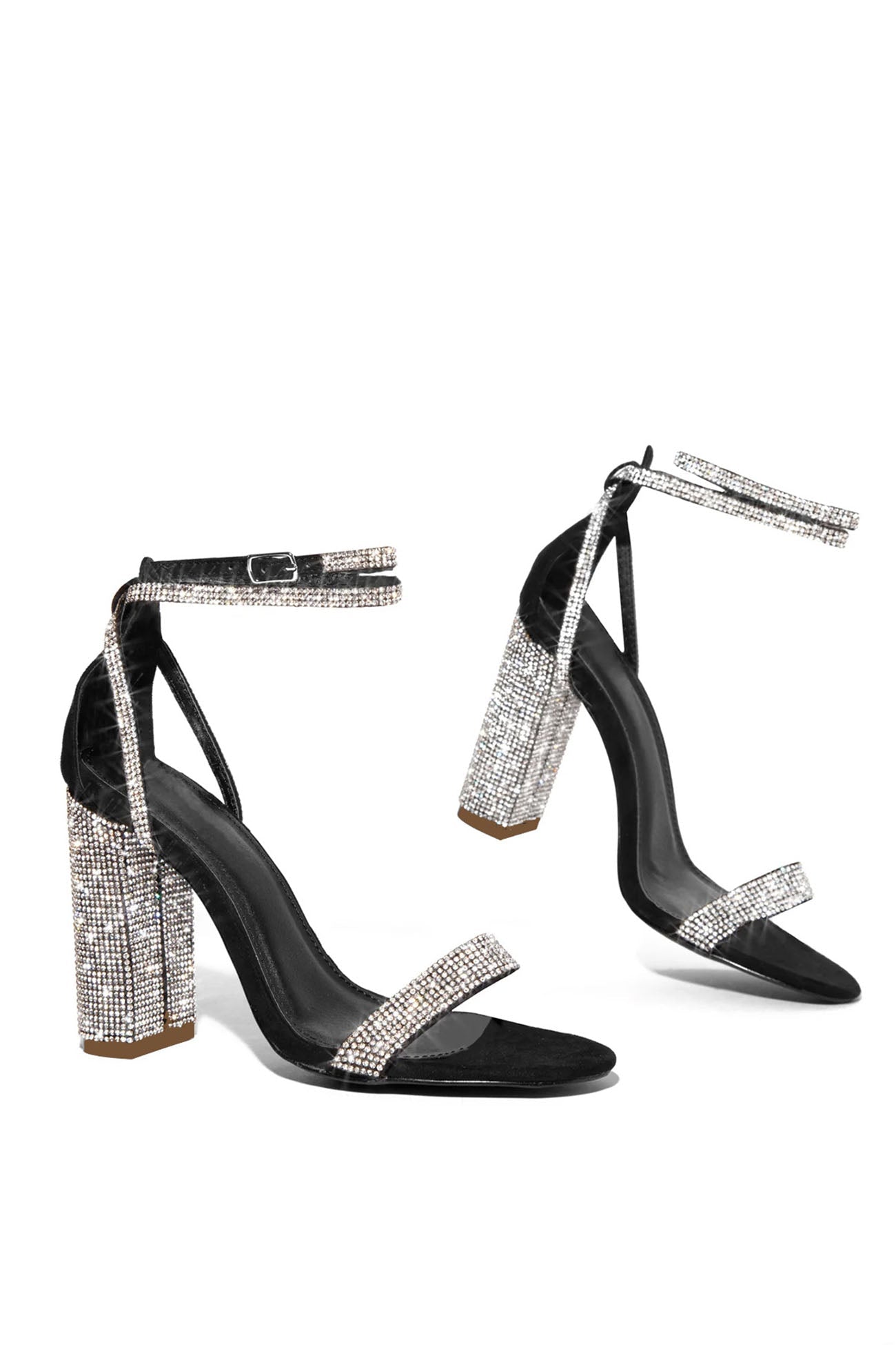 Iris – Sandales à Talons Hauts avec Brides Strassées