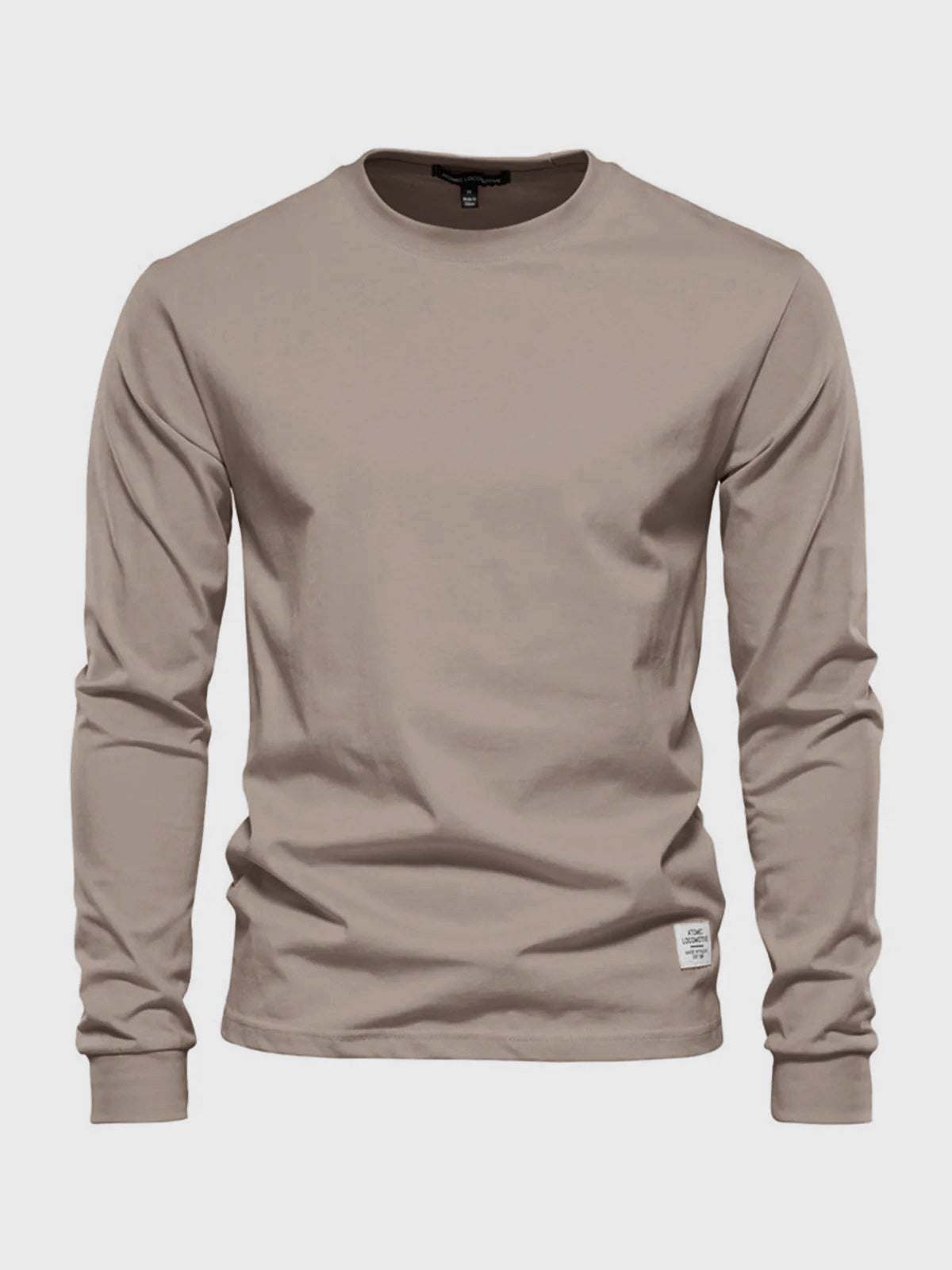 Haut à manches longues pour homme automne doux respirant en coton avec coupe droite Benoît
