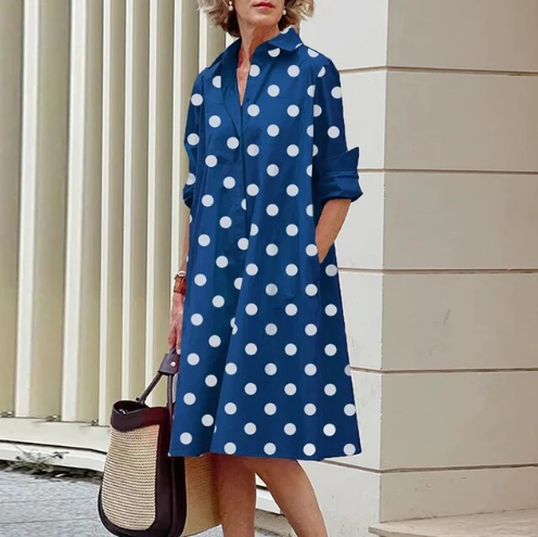 Robe-chemise d'été pour femme unie à manches courtes avec confort léger et élégance décontractée