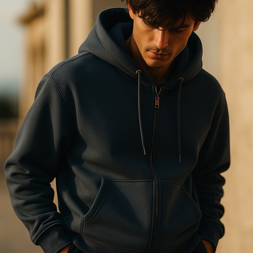 Baptiste – Hoodie polaire zippé homme