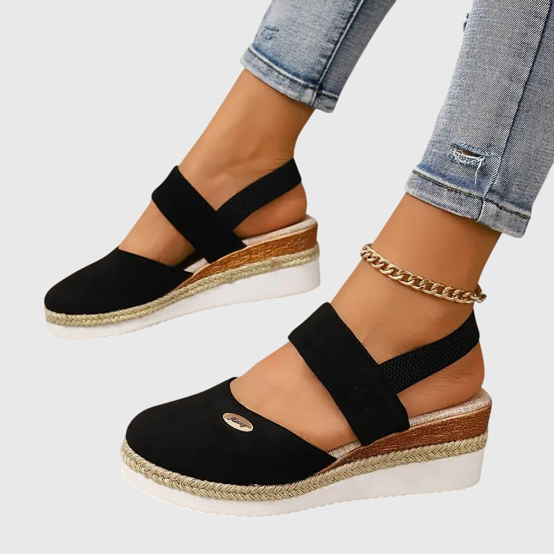 Apolline – Sandales à talon compensé femme