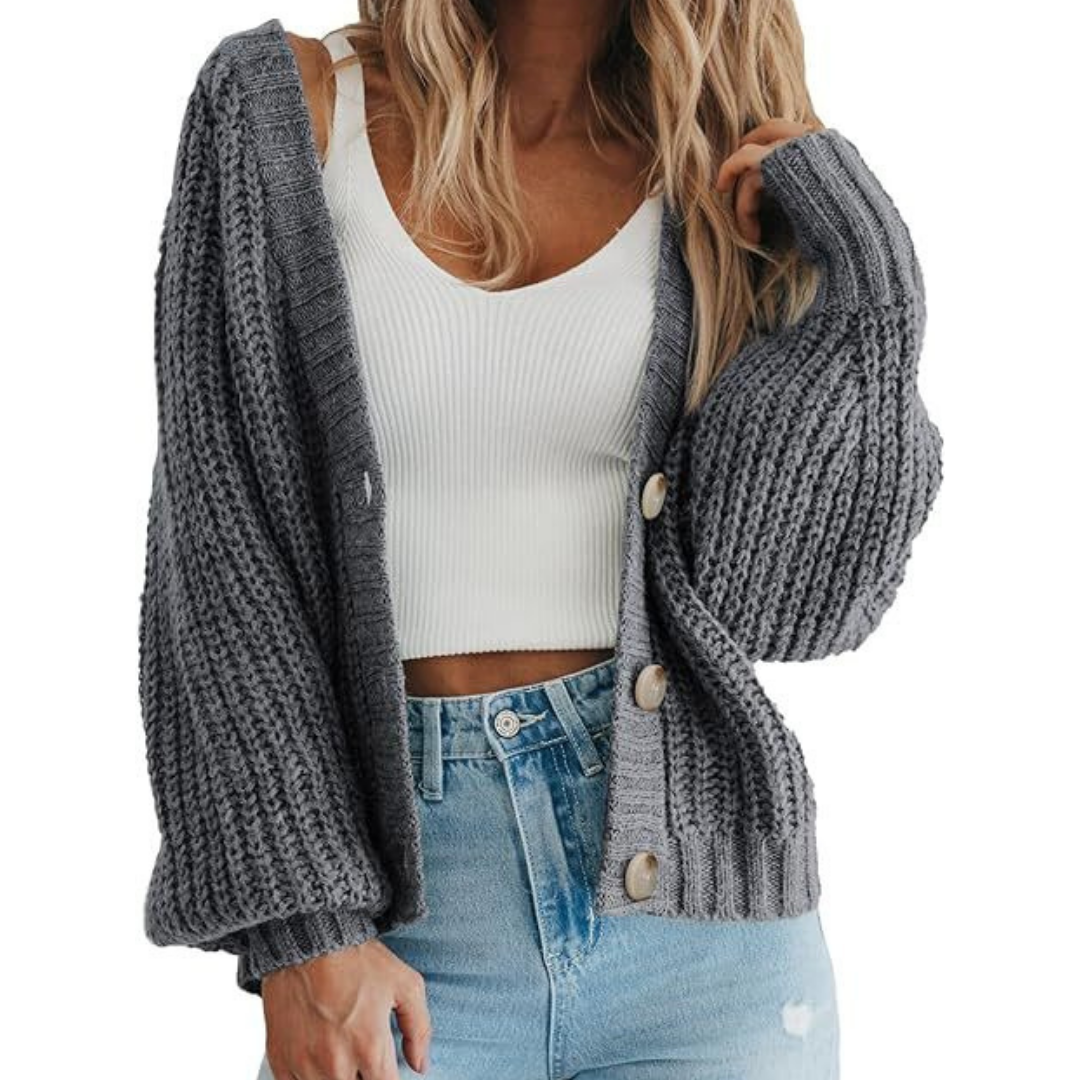 Léa – Gilet femme boutonné