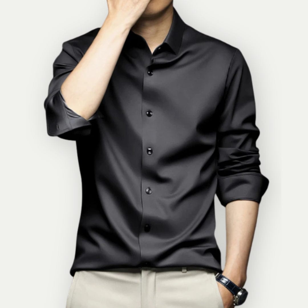 Chemise homme slim fit sans repassage – élégance polyvalente et confort au quotidien