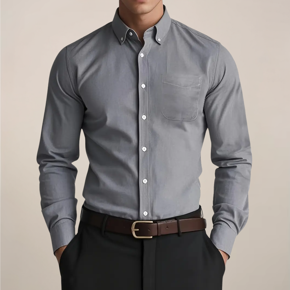 Hugo – Chemise casual à manches longues homme