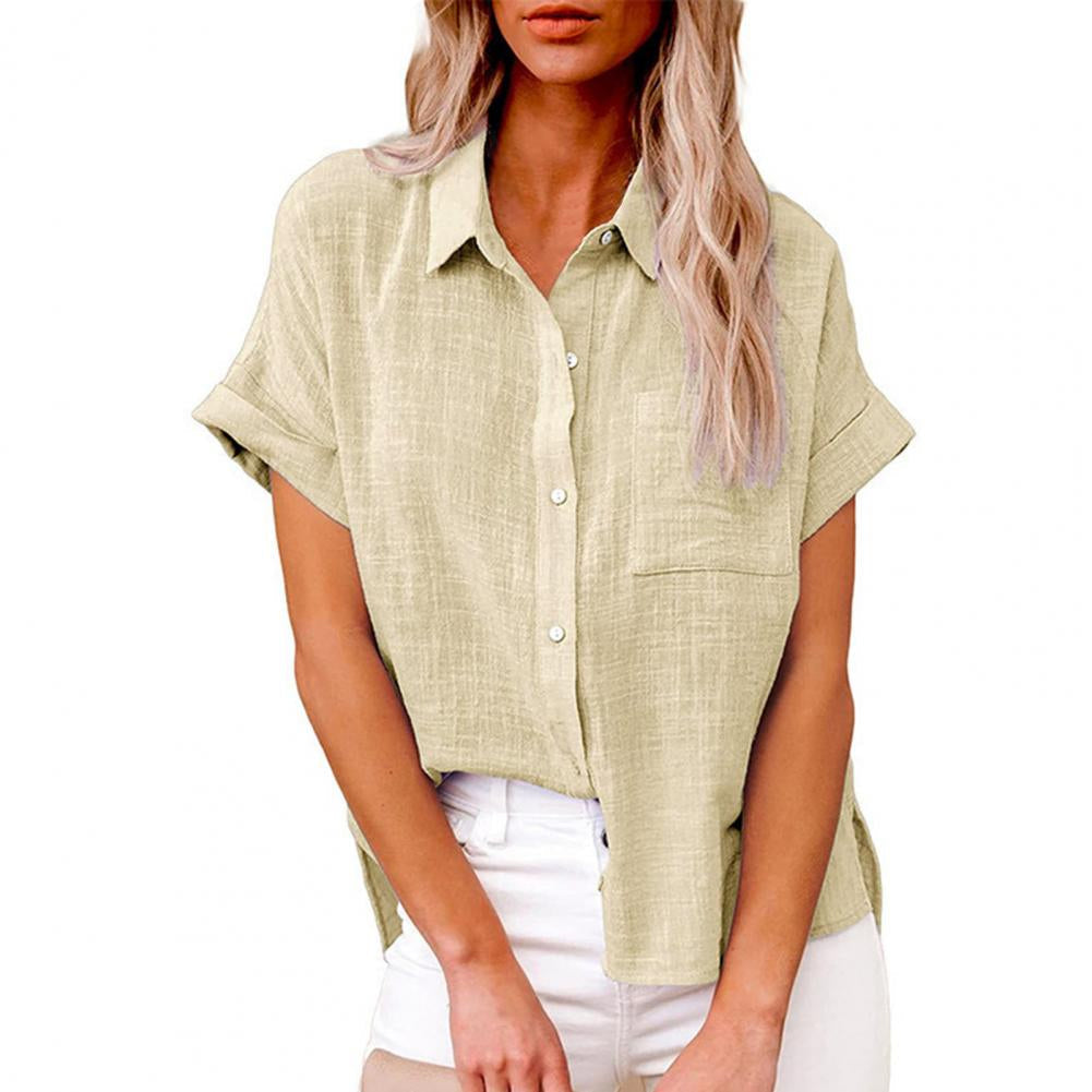 Blouse d’été en lin à coupe décontractée – légèreté, élégance et confort naturel