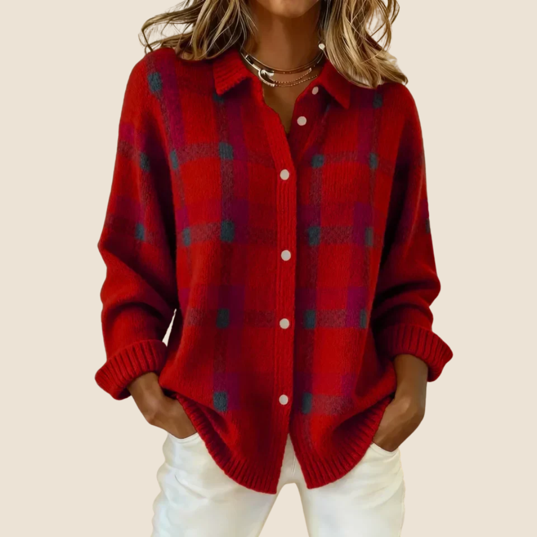 Rosalie – Veste à carreaux rétro femme