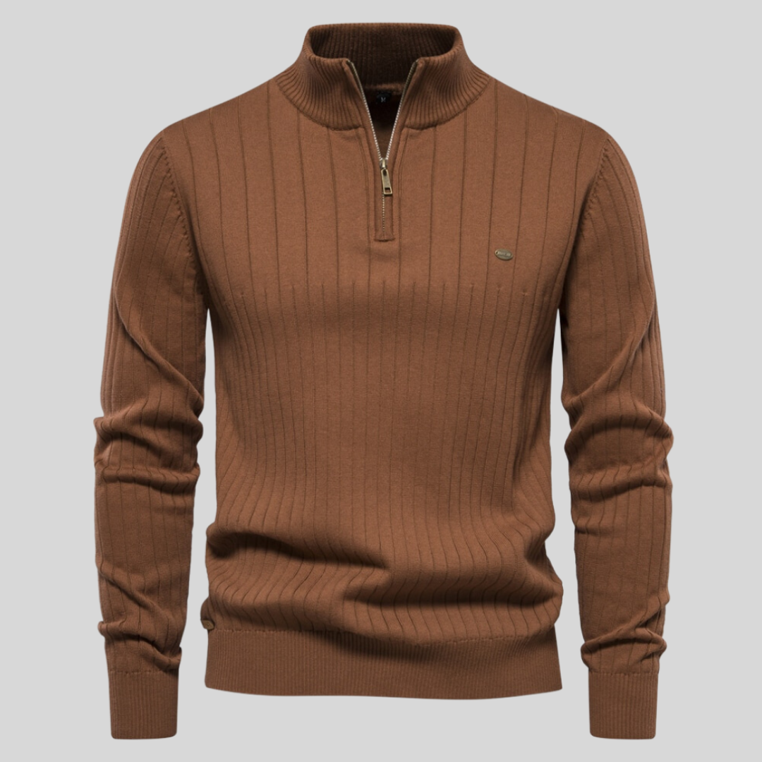 Sébastien - Pull à col zippé homme