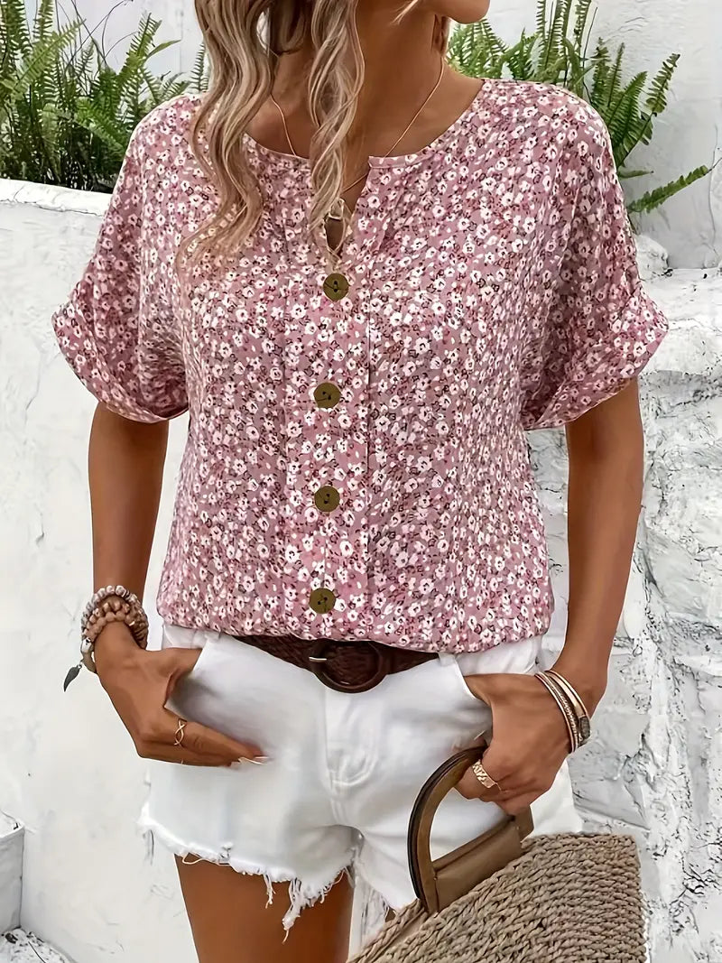 Célestine – Blouse à imprimé floral femme