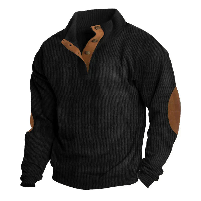 Henri – Pull homme automne hiver détails vintage