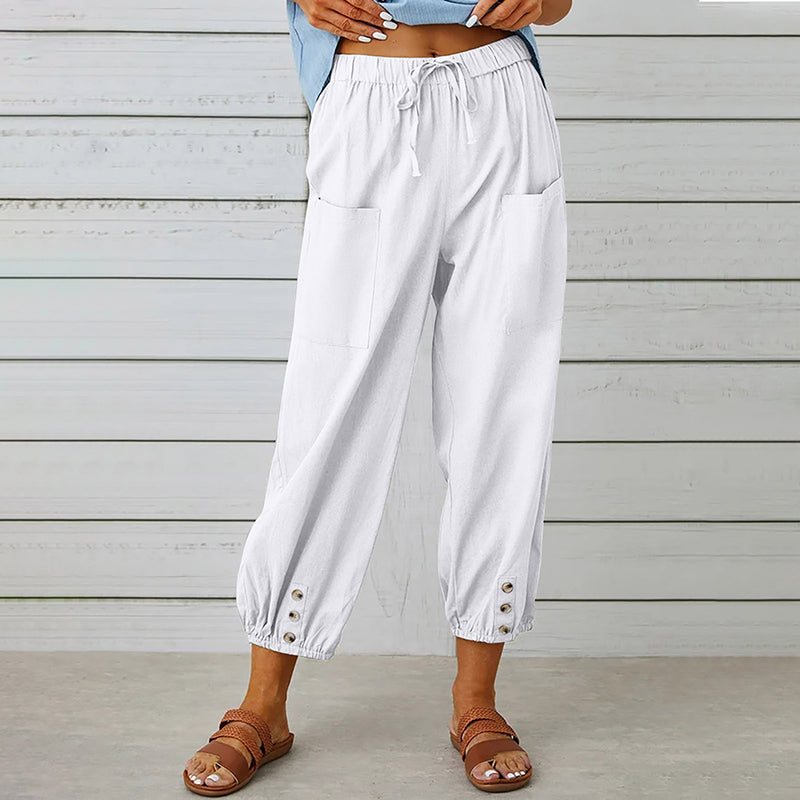 Pantalon décontracté à taille élastique – confort absolu et style fonctionnel