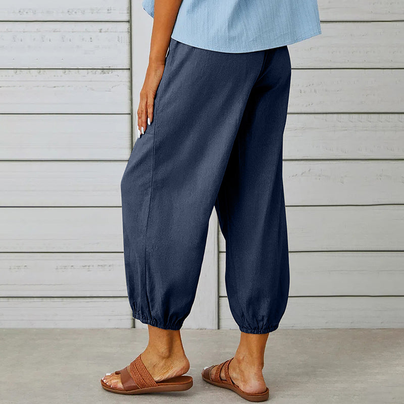 Pantalon décontracté à taille élastique – confort absolu et style fonctionnel