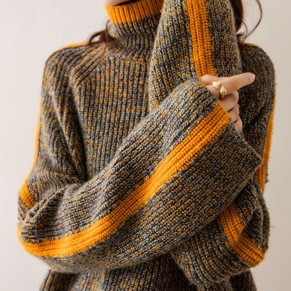 Léa – Pull femme oversize tricoté