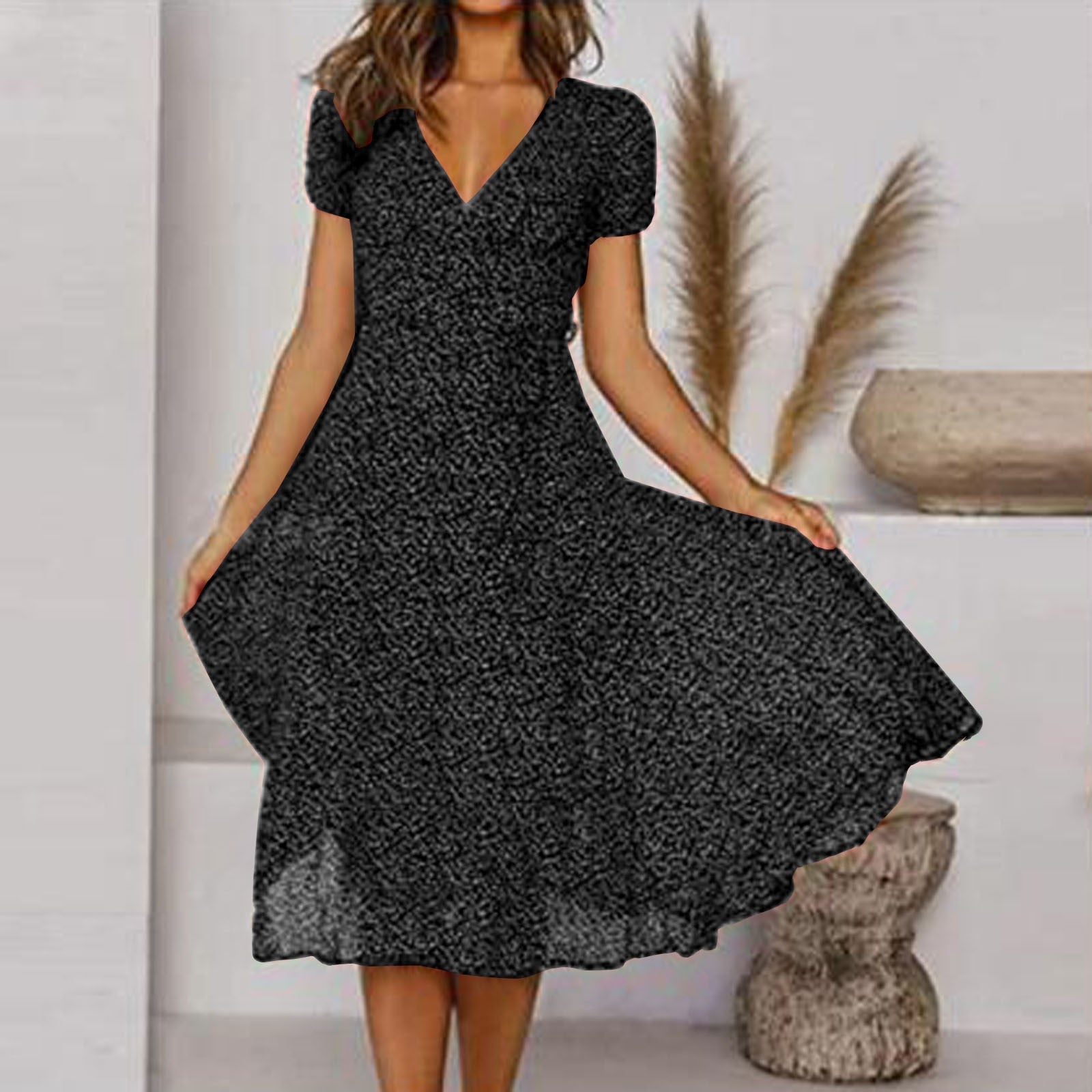 Lucile – Robe d'été à col en V femme