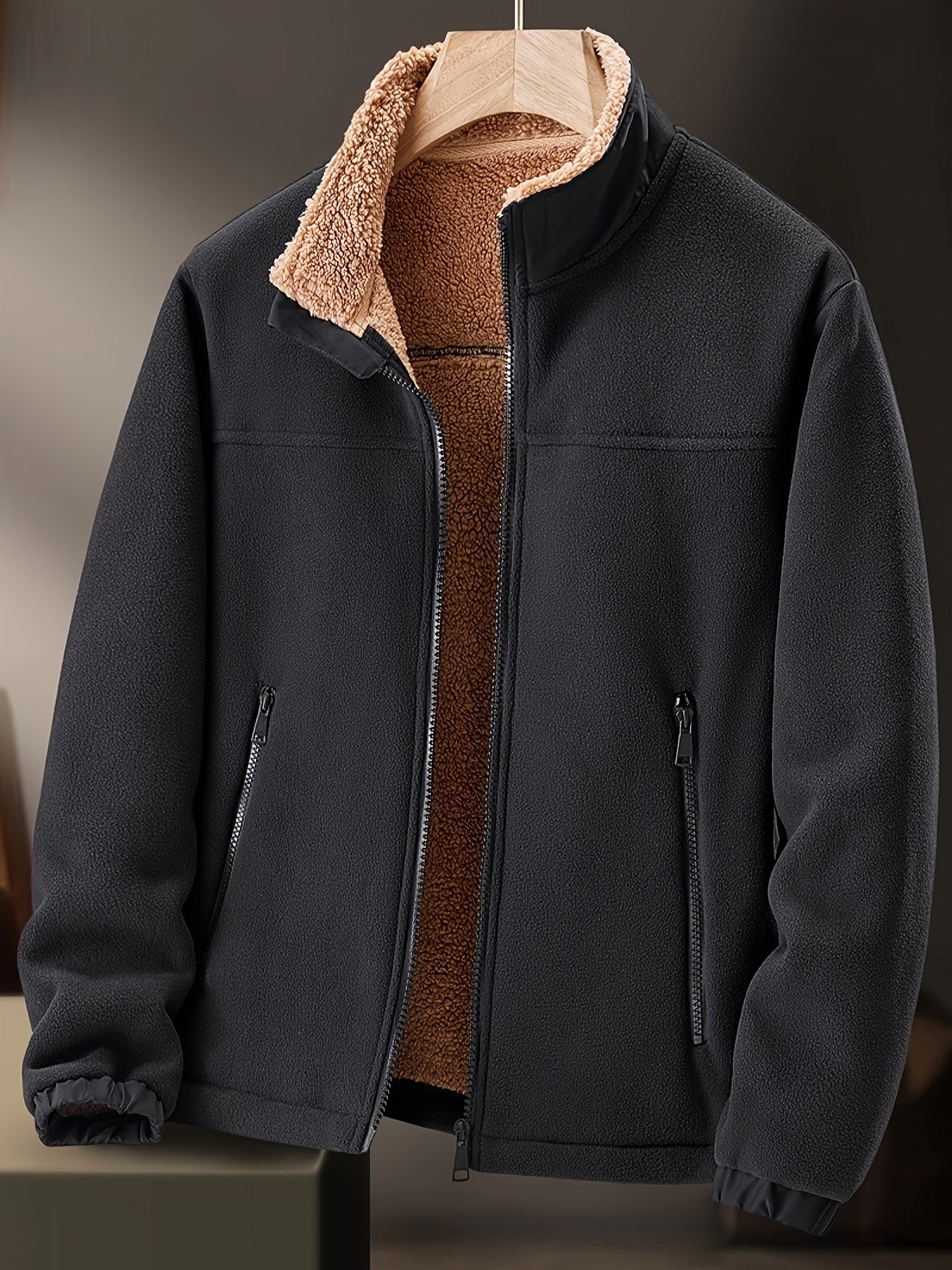 Timothée – Veste polaire homme avec doublure et fermeture zippée