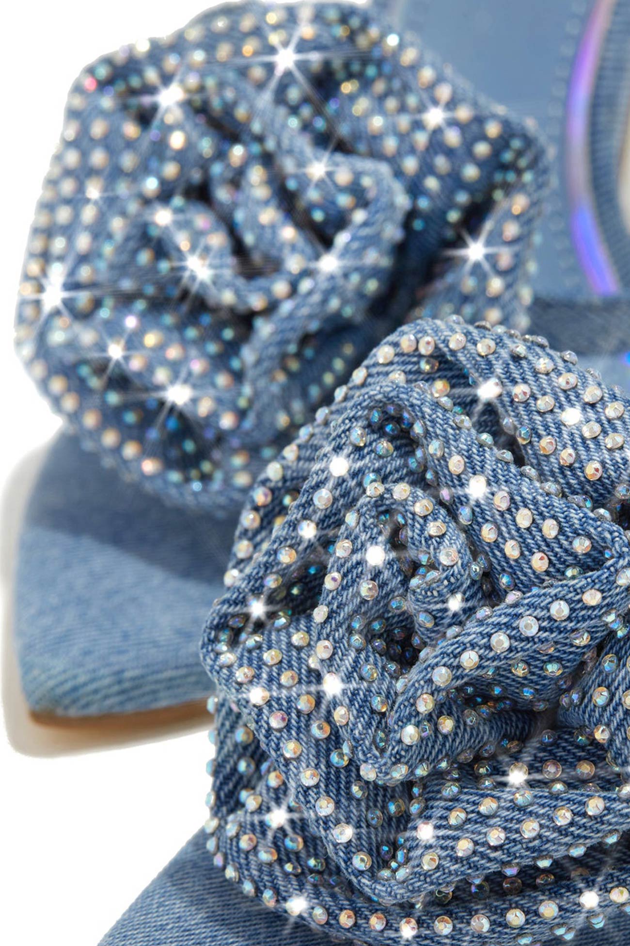 Édith – Escarpins à Talons Hauts avec Fleurs 3D et Strass