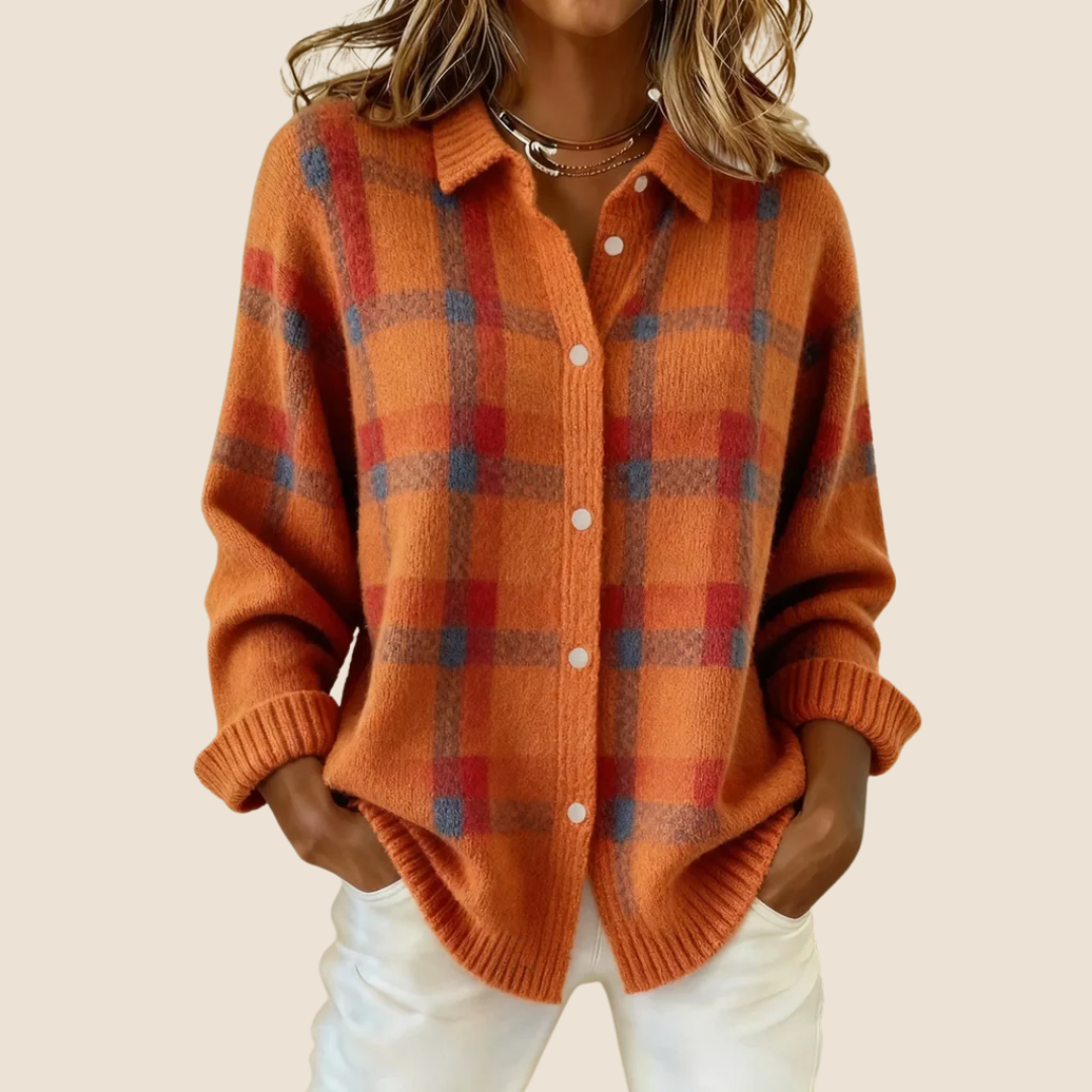 Rosalie – Veste à carreaux rétro femme