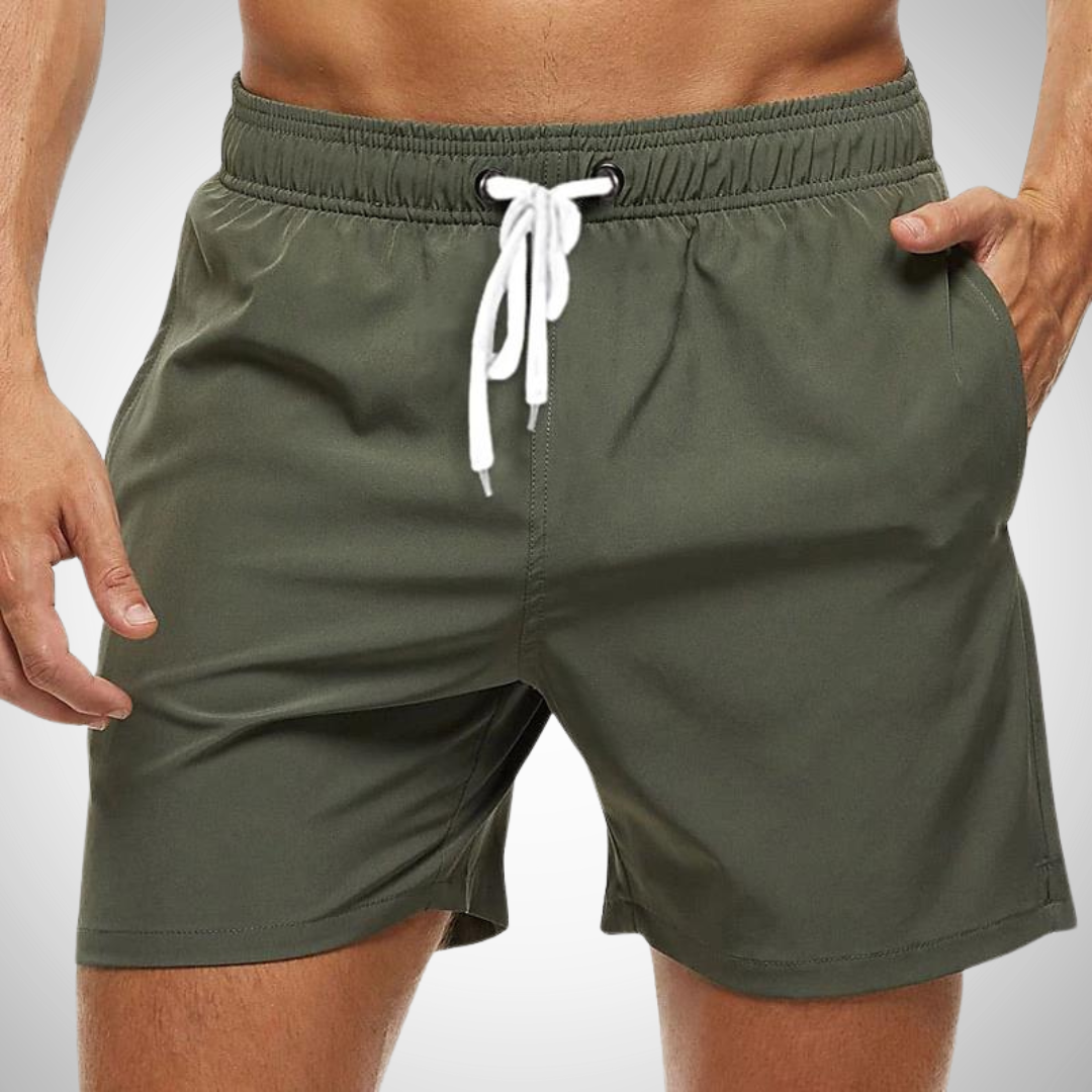 Mathis – Short de bain confortable uni homme