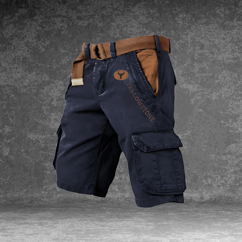 Short cargo pour homme respirant avec poches multiples et coupe confortable pour l’été