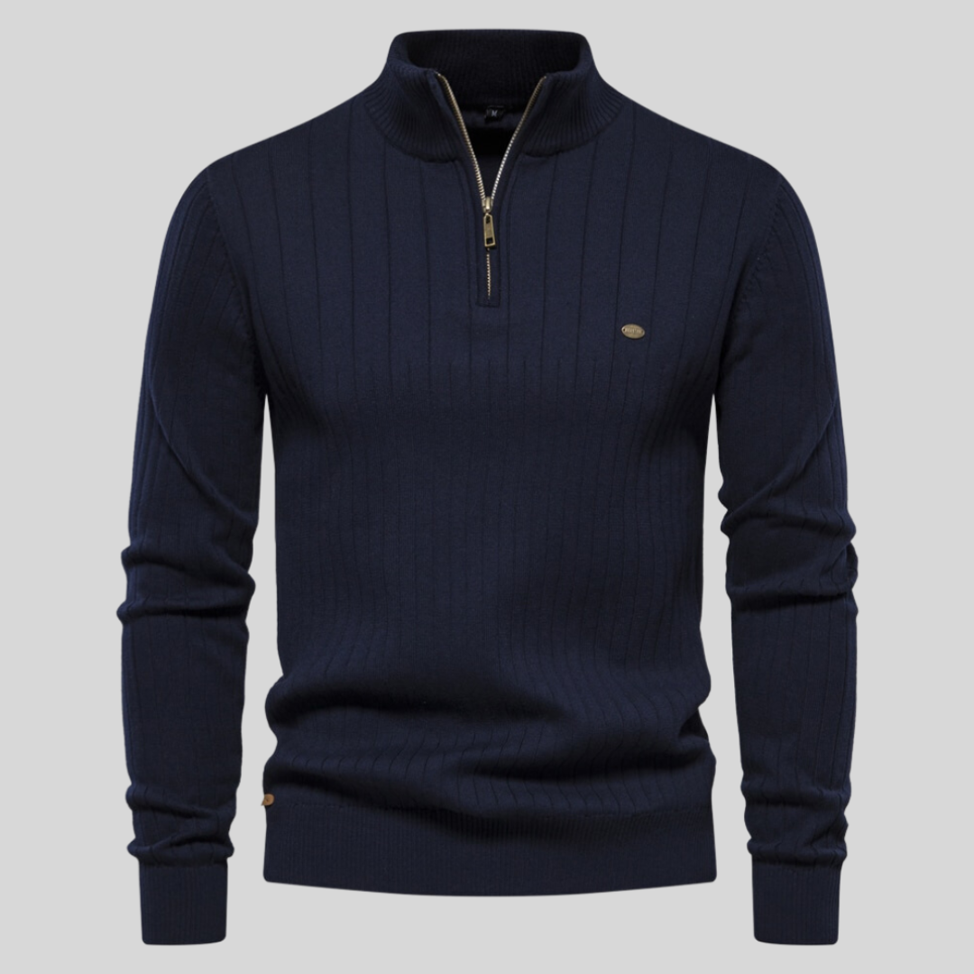 Sébastien - Pull à col zippé homme