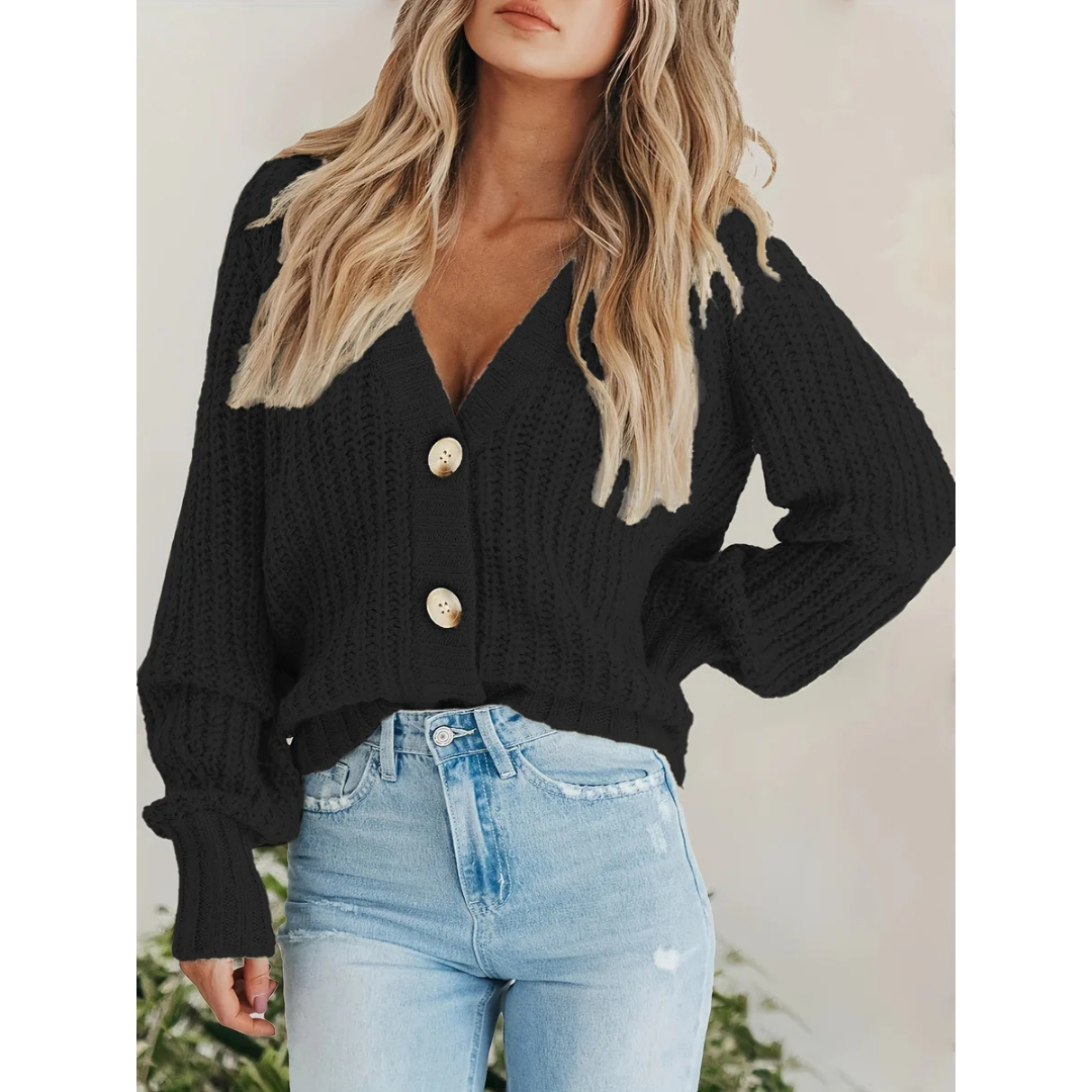 Léa – Gilet femme boutonné