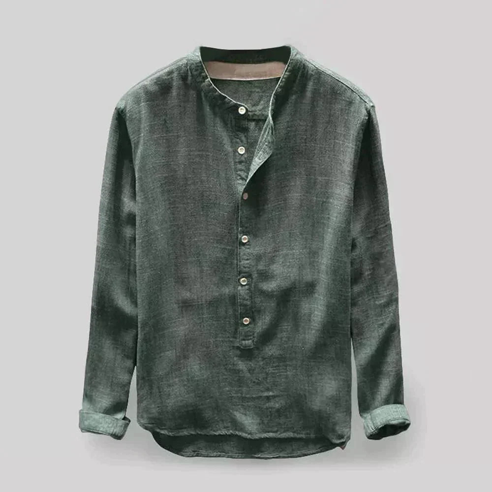 Éloi – Chemise homme printemps col mao