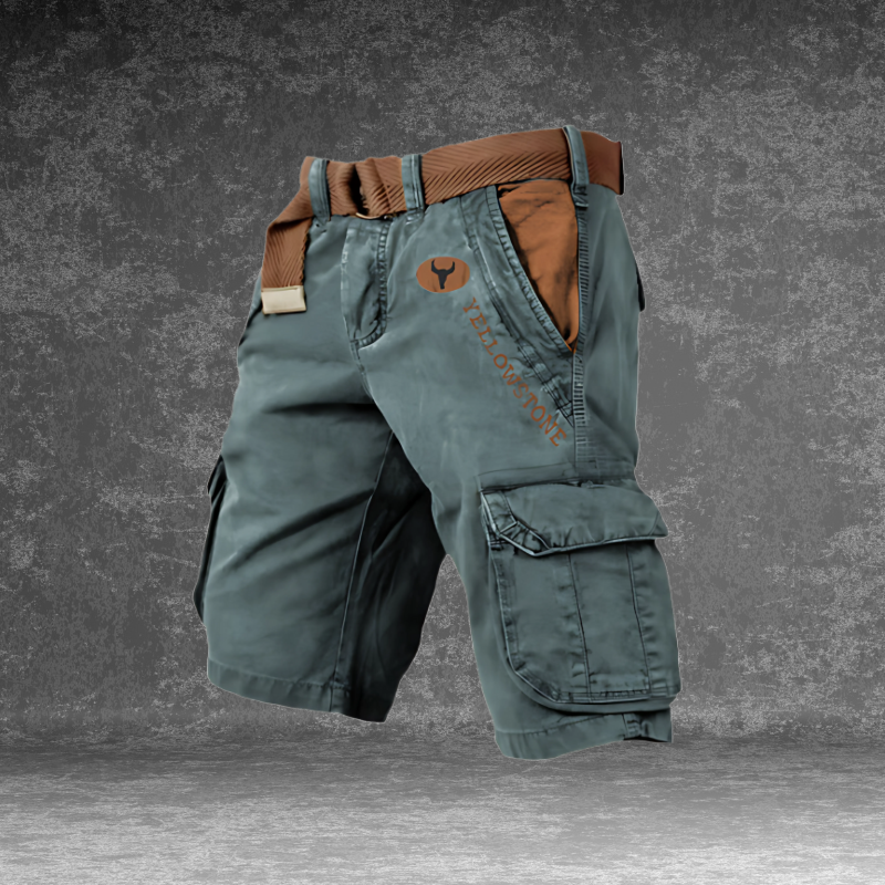 Short cargo pour homme respirant avec poches multiples et coupe confortable pour l’été