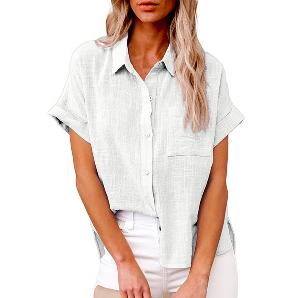 Blouse d’été en lin à coupe décontractée – légèreté, élégance et confort naturel
