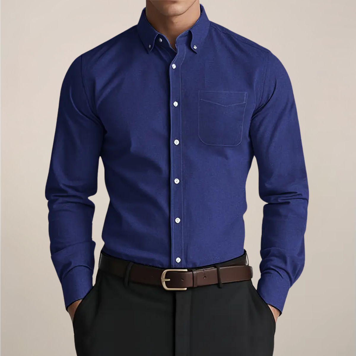 Hugo – Chemise casual à manches longues homme
