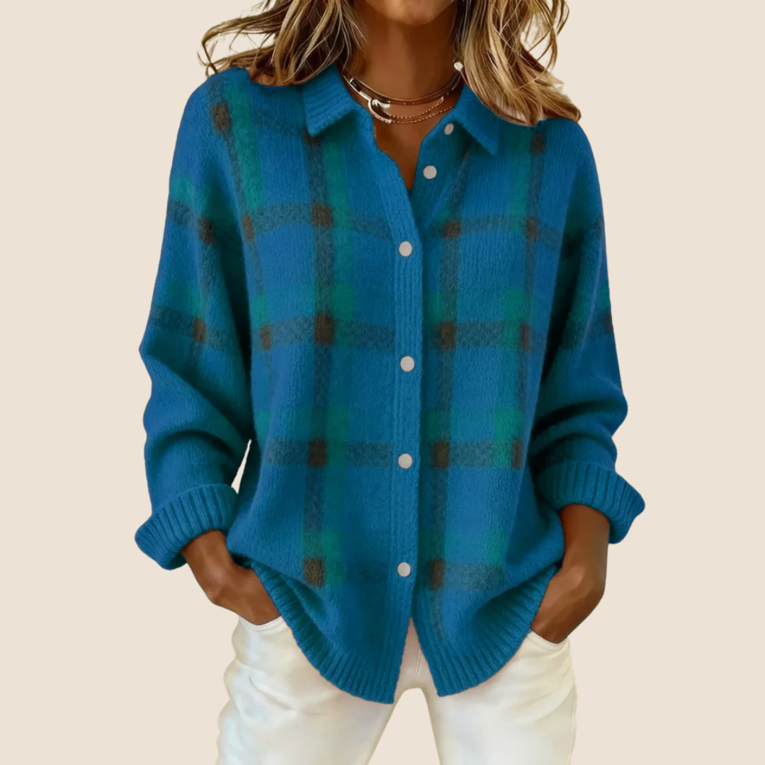 Rosalie – Veste à carreaux rétro femme