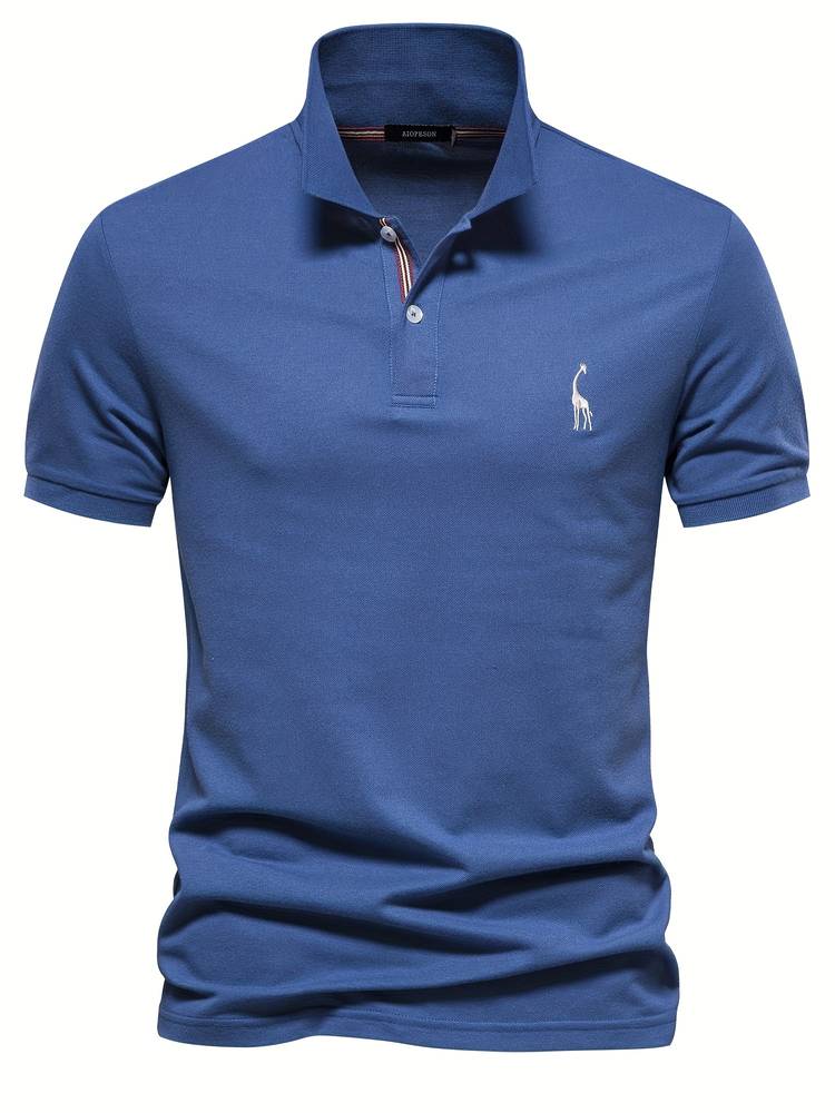 Polo homme élégant uni – coupe polyvalente et confort au quotidien