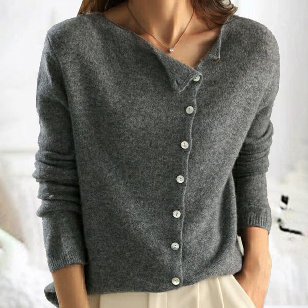 Élodie – Gilet femme boutonné