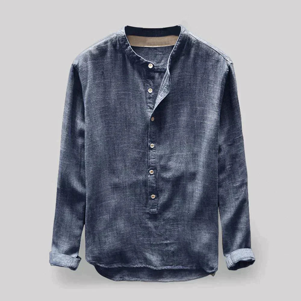 Éloi – Chemise homme printemps col mao