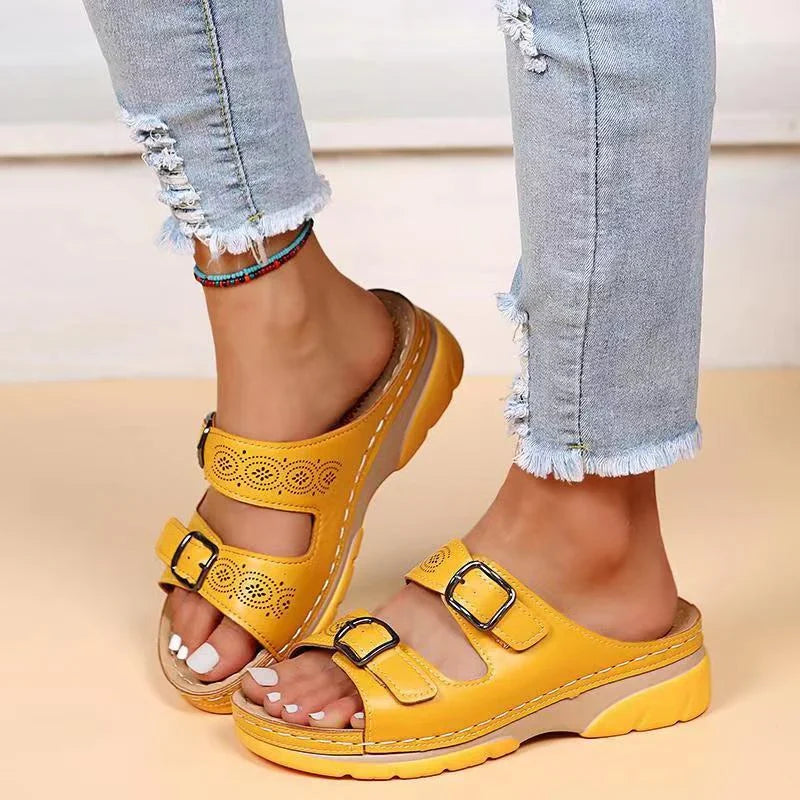 Sandales d’été pour femme avec semelle souple alliant confort et style au quotidien