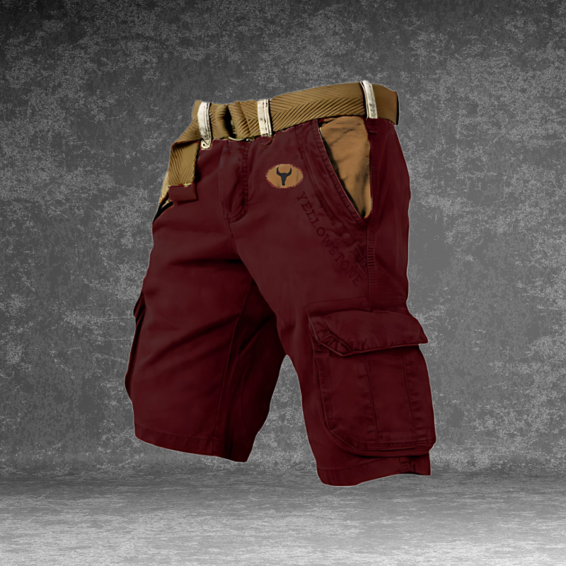 Short cargo pour homme respirant avec poches multiples et coupe confortable pour l’été