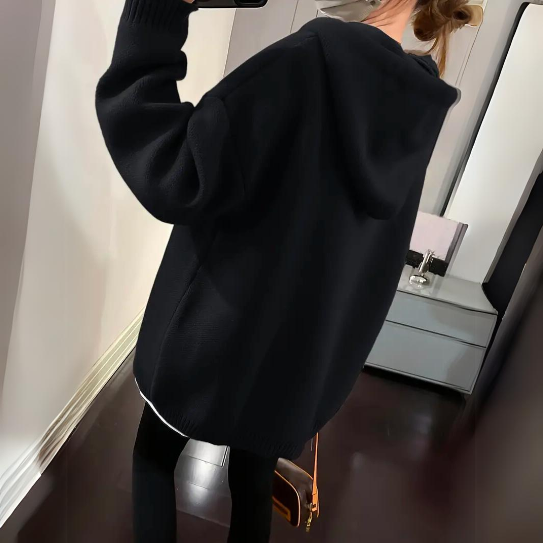 Isabelle – Sweat à capuche femme oversize imprimé