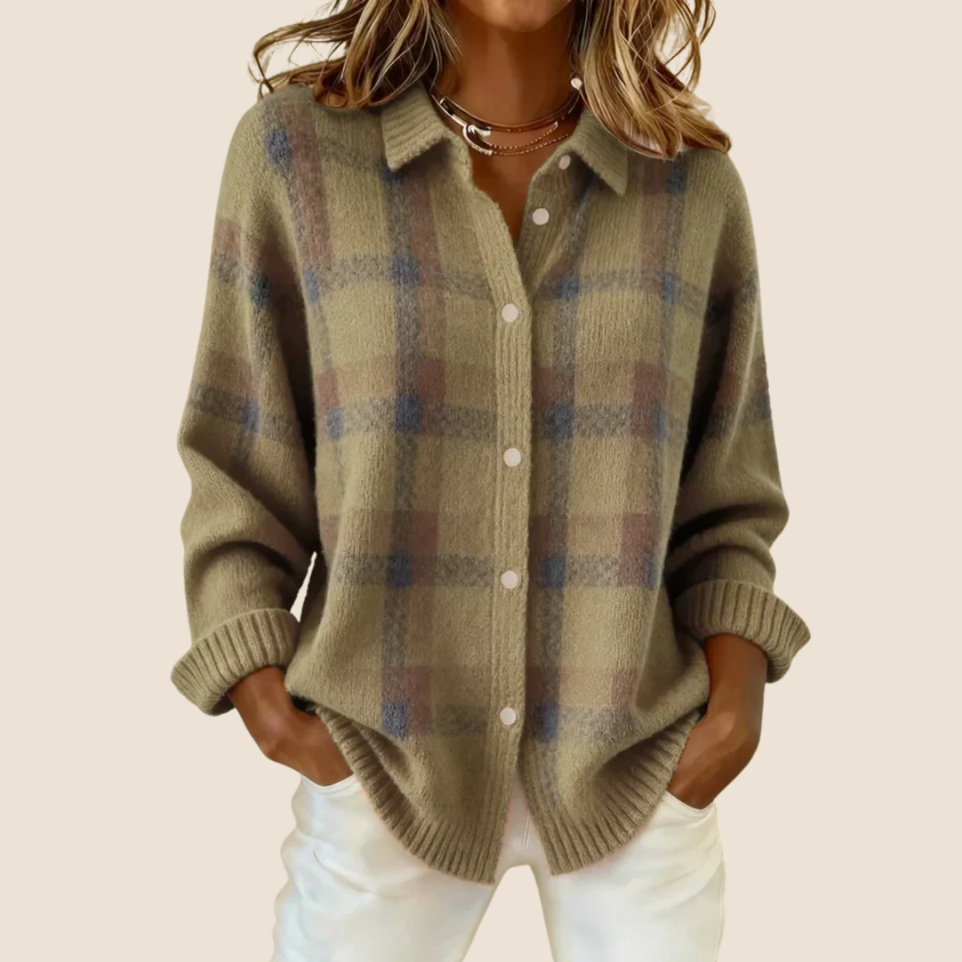 Rosalie – Veste à carreaux rétro femme