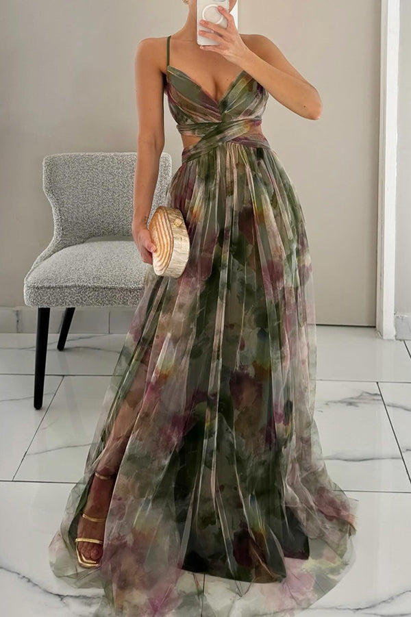 Robe d’été fluide à imprimé fleuri – silhouette féminine et légère