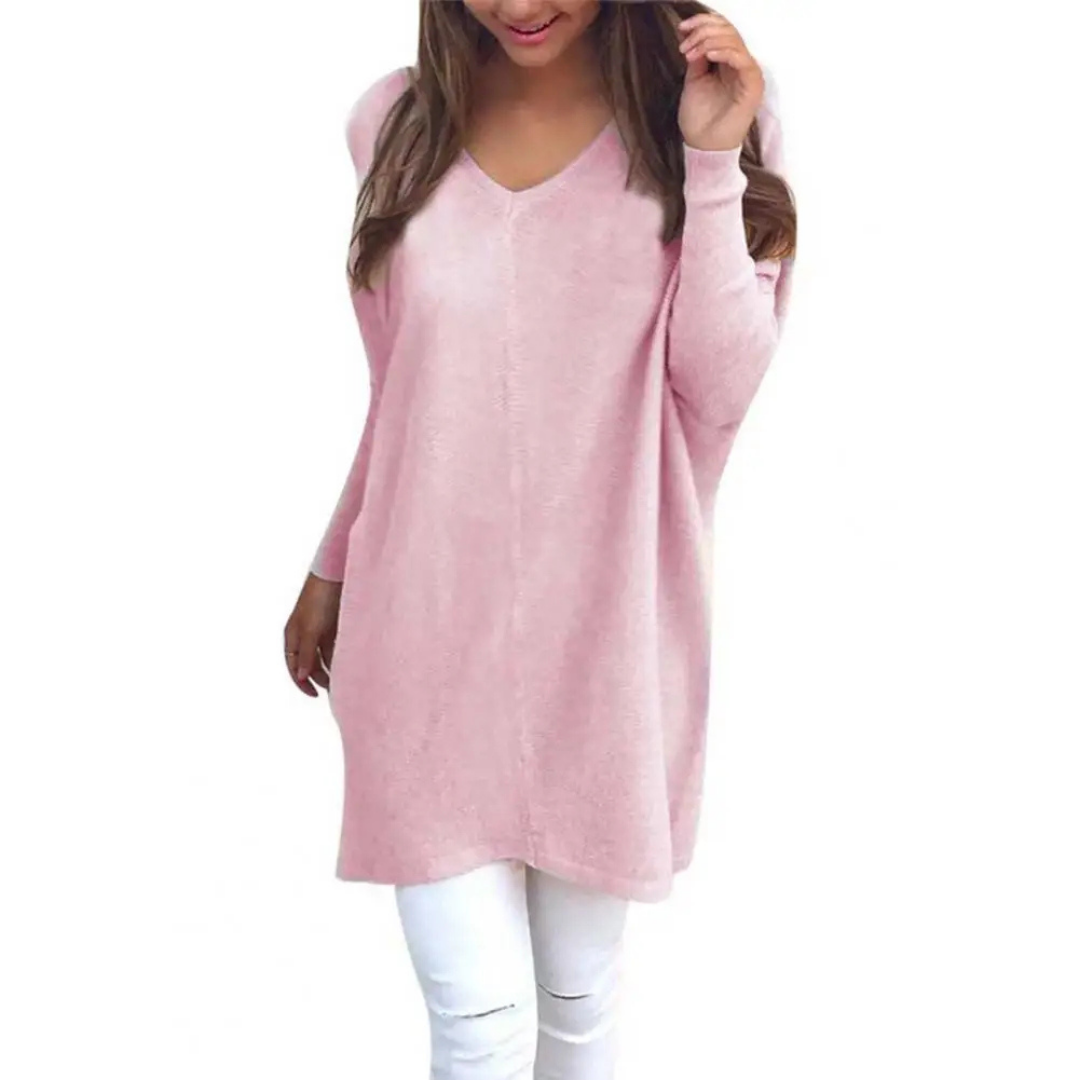Élise – Pull femme oversize col V
