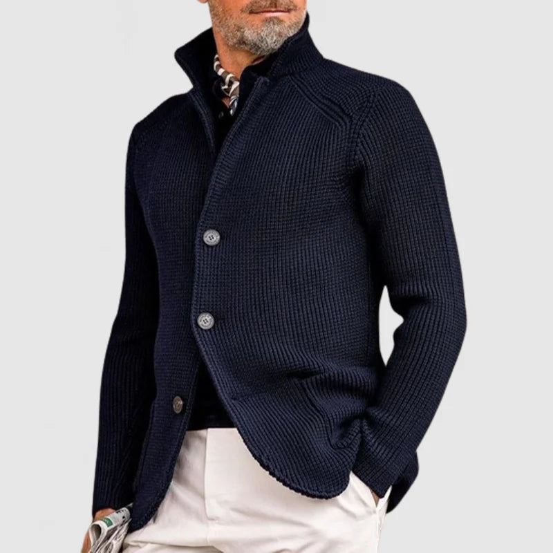 Gérard – Cardigan tricot homme automne à poches